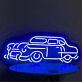 Oldtimer als LED-Neonschild