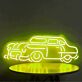 Klassisches Auto mit Wohnanhänger LED Neonschild Wanddekoration
