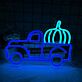 Pickup mit Kürbis LED-Neonschild für Wohnzimmer oder Herbstdekoration