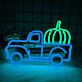Pickup mit Kürbis LED-Neonschild für Wohnzimmer oder Herbstdekoration
