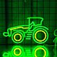 Traktor LED-Neonschild für Landwirtschaft oder Kinderzimmer