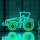 Traktor LED-Neonschild für Landwirtschaft oder Kinderzimmer