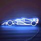Formel 1 Rennwagen LED-Neonschild für Garage und Wohnzimmer