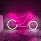 Modernes Motorrad LED Neonschild als stilvolle Wanddekoration