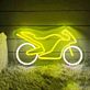 Modernes Motorrad LED Neonschild als stilvolle Wanddekoration