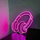 Kopfhörer LED-Neonschild für Studio und Wohnzimmer