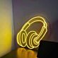 Kopfhörer LED-Neonschild für Studio und Wohnzimmer