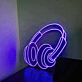 Kopfhörer LED-Neonschild für Studio und Wohnzimmer