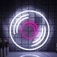 Schallplatte als LED-Neonschild
