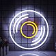 Schallplatte als LED-Neonschild