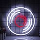 Schallplatte als LED-Neonschild