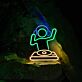 DJ LED Neonschild als stilvolle Wanddekoration