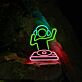 DJ LED Neonschild als stilvolle Wanddekoration