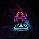 DJ LED Neonschild als stilvolle Wanddekoration