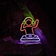 DJ LED Neonschild als stilvolle Wanddekoration