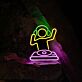 DJ LED Neonschild als stilvolle Wanddekoration