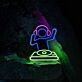 DJ LED Neonschild als stilvolle Wanddekoration