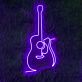 Gitarre LED Neonschild als stilvolle Wanddekoration