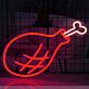 Hähnchenschenkel LED-Neonschild für Restaurant Imbiss