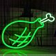 Hähnchenschenkel LED-Neonschild für Restaurant Imbiss