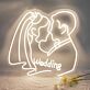Hochzeitspaar LED Neonschild als romantische Wanddekoration