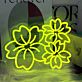 Kirschblüten LED-Neonschild Wohnzimmer Schlafzimmer