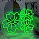 Kirschblüten LED-Neonschild Wohnzimmer Schlafzimmer