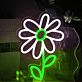 Gänseblümchen LED-Neonschild Wohnzimmer Kinderzimmer