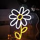Gänseblümchen LED-Neonschild Wohnzimmer Kinderzimmer