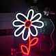 Gänseblümchen LED-Neonschild Wohnzimmer Kinderzimmer