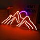 Berglandschaft LED-Neonschild für Wohnzimmer Schlafzimmer