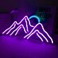 Berglandschaft LED-Neonschild für Wohnzimmer Schlafzimmer