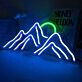 Berglandschaft LED-Neonschild für Wohnzimmer Schlafzimmer