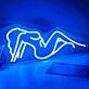 Abstrakte Frauenfigur LED Neonschild als moderne Kunstdekoration