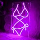 Frauenkörper Silhouette im Bikini LED-Neonschild für Bar Club