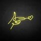 Liebesgruß als LED-Neonschild mit Handmotiv