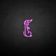 Verspielter Hund als LED-Neonschild