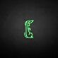 Verspielter Hund als LED-Neonschild