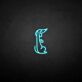 Verspielter Hund als LED-Neonschild