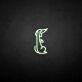 Verspielter Hund als LED-Neonschild