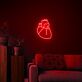 Anatomisches Herz LED-Neonschild für Wohnzimmer oder Praxis