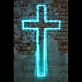 Kreuz LED-Neonschild für Wohnzimmer oder Gebetsraum