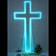 Kreuz LED-Neonschild für Wohnzimmer oder Gebetsraum