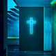 Kreuz LED-Neonschild für Wohnzimmer oder Gebetsraum
