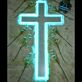 Kreuz LED-Neonschild für Wohnzimmer oder Gebetsraum