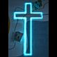 Kreuz LED-Neonschild für Wohnzimmer oder Gebetsraum