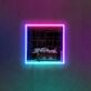Quadratischer Rahmen LED-Neonschild für Wohnzimmer Schlafzimmer