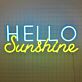 HELLO Sunshine LED-Neonschild für Schlafzimmer oder Wohnzimmer