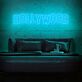 HOLLYWOOD LED-Neonschild für Wohnzimmer und Bar