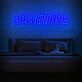 HOLLYWOOD LED-Neonschild für Wohnzimmer und Bar